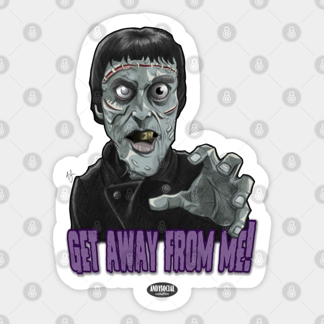 Frankenstein's Monster (Lee) Sticker by AndysocialIndustries